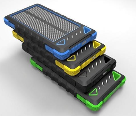 Solární power banka Viking SPT80 8000 mAh žlutá yellow