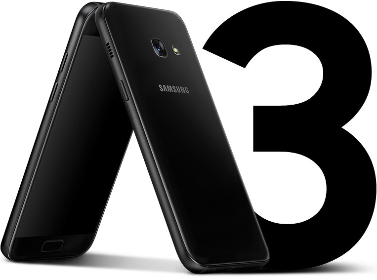 Mobilní telefon SAMSUNG  Galaxy A3 2017 černý black