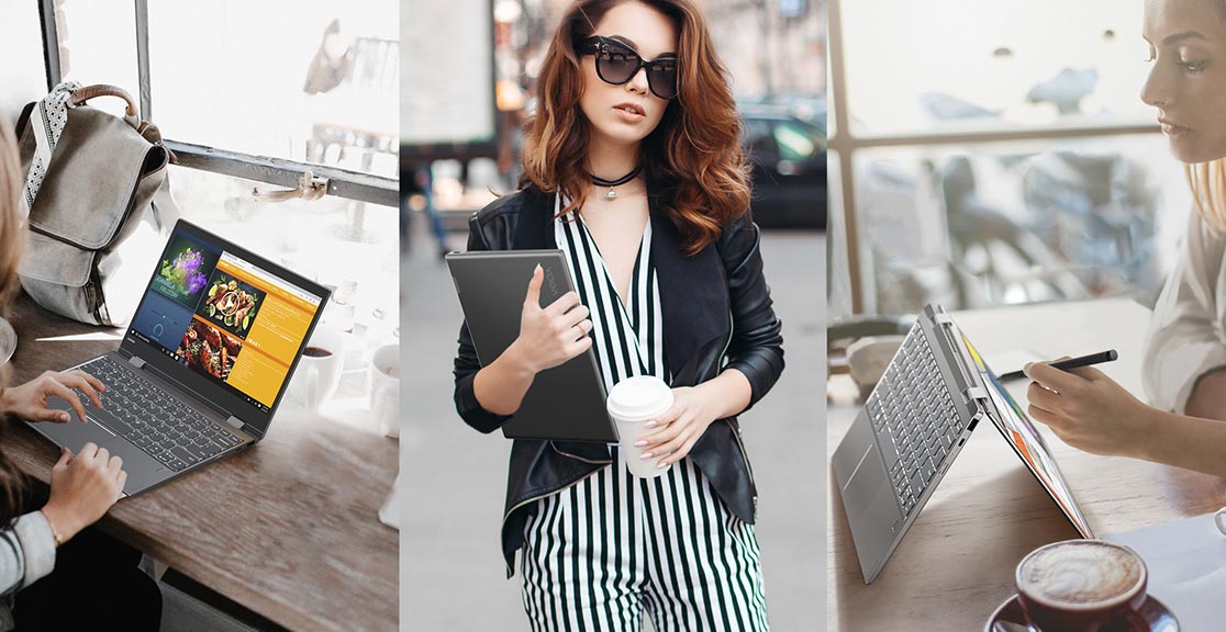 Notebook LENOVO YOGA 72012IKB kovový černý black