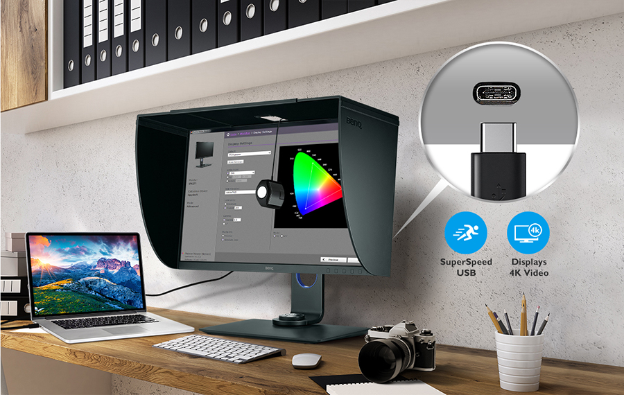 27 LED monitor BENQ SW271 černý black
