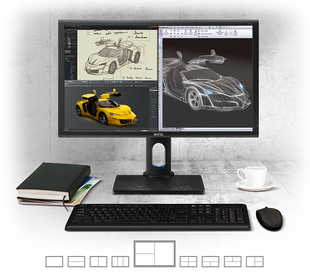 27 LED monitor BENQ PD2700Q černý black
