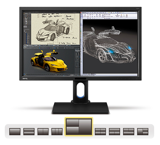 27 LED monitor BENQ BL2711U černý black