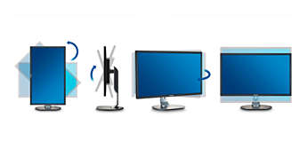 24 LED monitor PHILIPS 240S4QYMB00 černý black