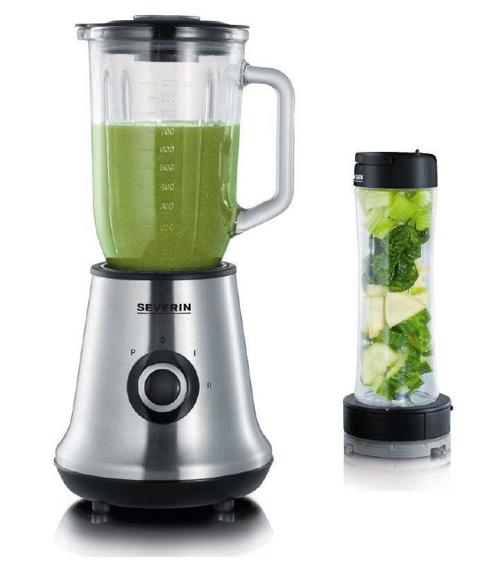 Smoothie mixér SEVERIN SM 3737 broušená nerezčerná
